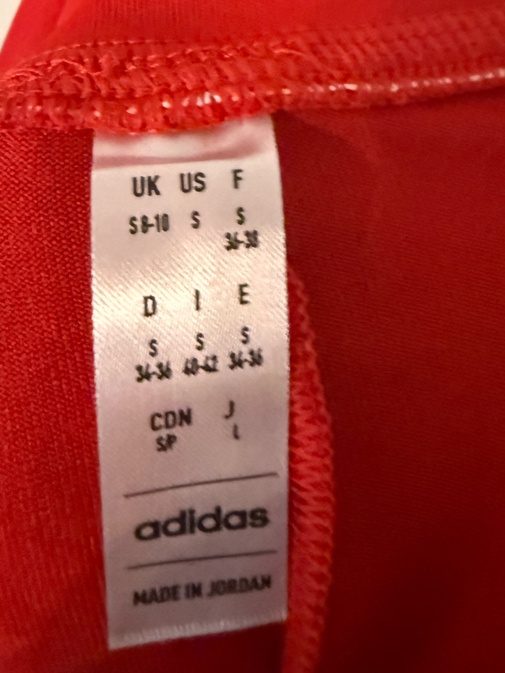 adidas Bright Red Athletic Skirt with Black Logo - Picture 5 of 5